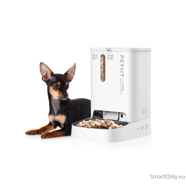 PETKIT | Feeder with Camera | P591 YumShare Dual-hopper | Capacity 2+3 L | White 1