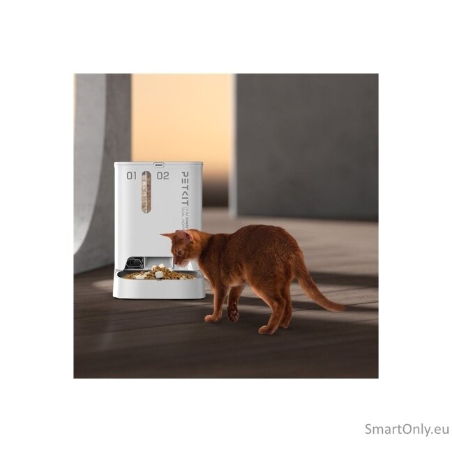 PETKIT | Feeder with Camera | P591 YumShare Dual-hopper | Capacity 2+3 L | White 11