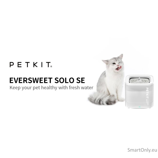 PETKIT | Smart Pet Drinking Fountain | Eversweet Solo SE | Capacity 1.8 L | Filtering | Material Plastic | White 5 PETKIT | Smart Pet Drinking Fountain | Eversweet Solo SE | Capacity 1.8 L | Filtering | Material Plastic | White 5