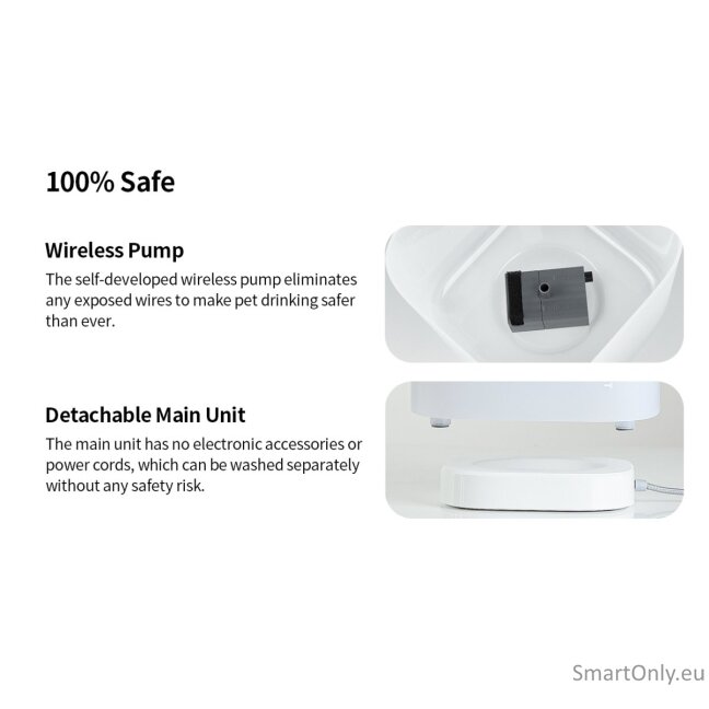 PETKIT | Smart Pet Drinking Fountain | Eversweet Solo SE | Capacity 1.8 L | Filtering | Material Plastic | White 7 PETKIT | Smart Pet Drinking Fountain | Eversweet Solo SE | Capacity 1.8 L | Filtering | Material Plastic | White 7