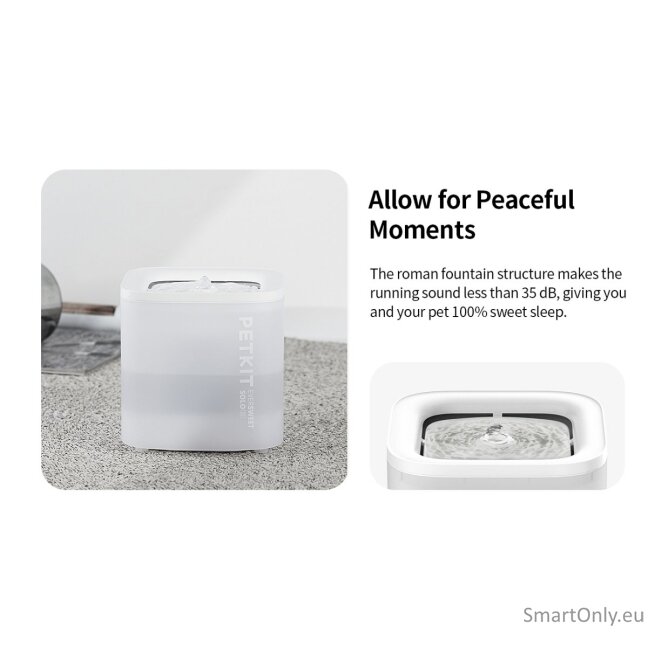 PETKIT | Smart Pet Drinking Fountain | Eversweet Solo SE | Capacity 1.8 L | Filtering | Material Plastic | White 10 PETKIT | Smart Pet Drinking Fountain | Eversweet Solo SE | Capacity 1.8 L | Filtering | Material Plastic | White 10