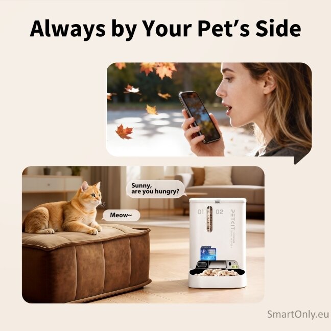 PETKIT YumShare Dual-hopper 2 Automatic Feeder with Camera | Capacity 5 L | Material ABS, 304 stainless steel | White 4 PETKIT YumShare Dual-hopper 2 Automatic Feeder with Camera | Capacity 5 L | Material ABS, 304 stainless steel | White 4