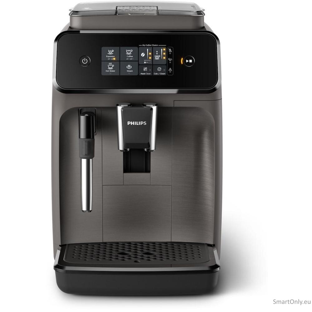 Philips | Espresso Coffee maker Series 1200 | EP1224/00 | Pump pressure 15 bar | Built-in milk frother | Fully automatic | 1500 W | Light Gray 3 Philips | Espresso Coffee maker Series 1200 | EP1224/00 | Pump pressure 15 bar | Built-in milk frother | Fully automatic | 1500 W | Light Gray 3