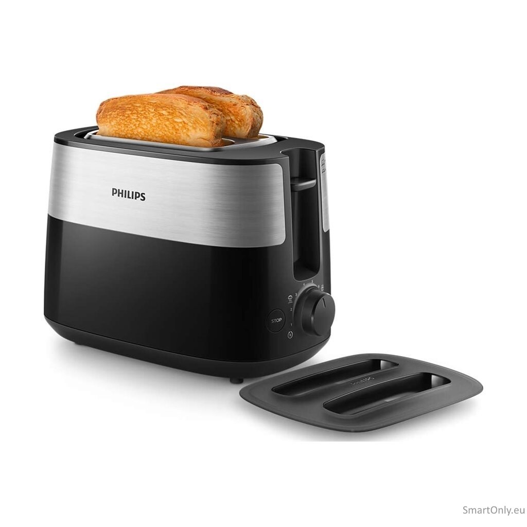 Philips | Toaster | HD2517/90 Daily Collection | Power 830 W | Number of slots 2 | Housing material Plastic | Black/Stainless Steel 5 Philips | Toaster | HD2517/90 Daily Collection | Power 830 W | Number of slots 2 | Housing material Plastic | Black/Stainless Steel 5