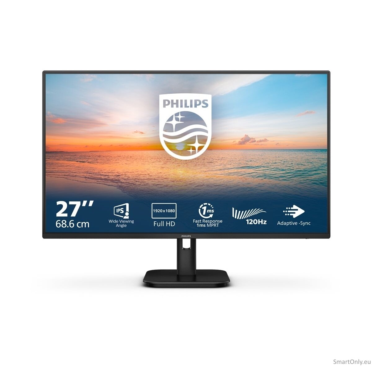 Philips | 27E1N1100A/00 | 27 " | IPS | 16:9 | 100 Hz | 4 ms | 1920 x 1080 pixels | 250 cd/m² | HDMI ports quantity 1 | Black | Warranty 36 month(s) 27