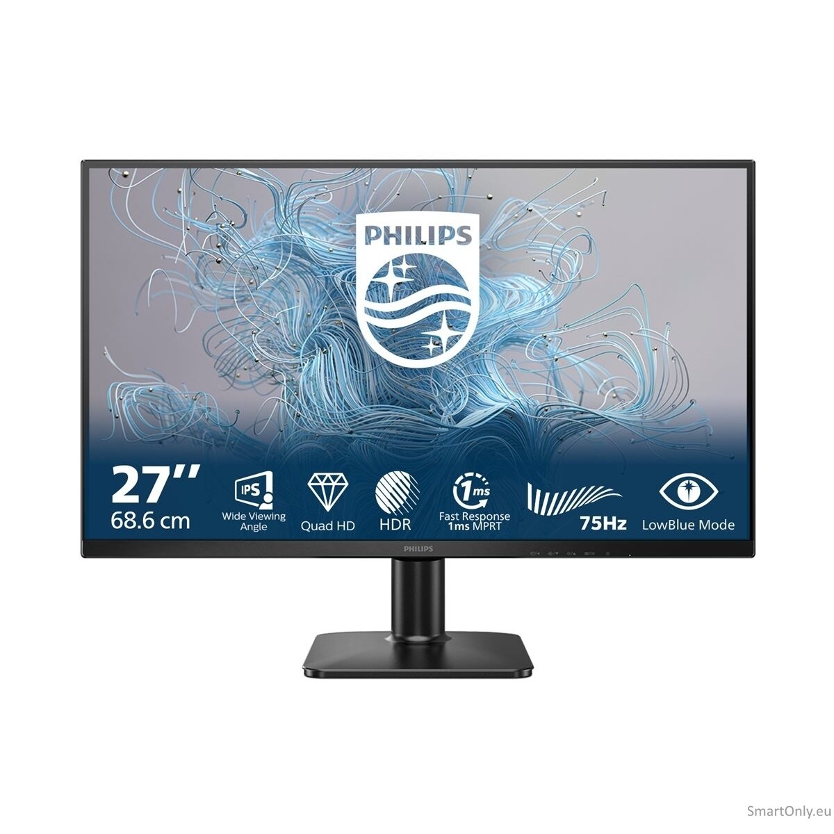 Philips | 27E2N1500L/00 | 27 " | IPS | Quad HD | 16:9 | 75 Hz | 4 ms | 2560 x 1440 pixels | 300 cd/m² | HDMI ports quantity 1 | Black 9