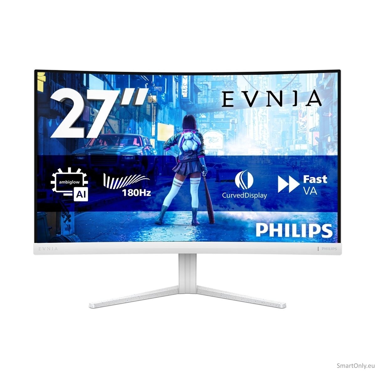 Philips | 27M2C5201L/00 | 27 " | VA | 16:9 | 180 Hz | 1 ms | 1920 x 1080 pixels | 300 cd/m² | HDMI ports quantity 2 | White 76