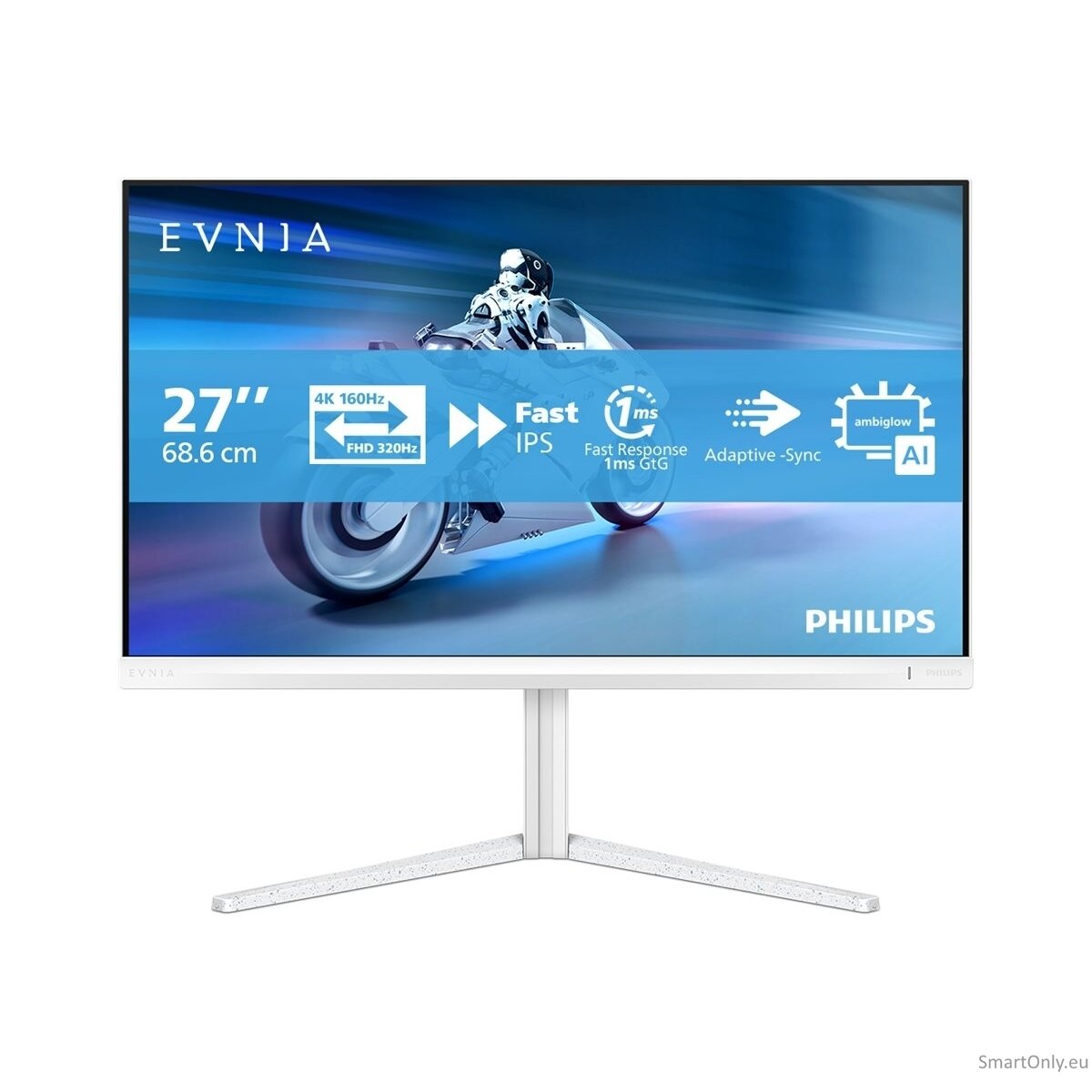 Philips 27M2N5901A/00 | 27 " | Fast IPS | UHD | 16:9 | 160 Hz | 1 ms | 3840 x 2160 pixels | 350 cd/m² | HDMI ports quantity 2 | White Philips 27M2N5901A/00 | 27 " | Fast IPS | UHD | 16:9 | 160 Hz | 1 ms | 3840 x 2160 pixels | 350 cd/m² | HDMI ports quantity 2 | White