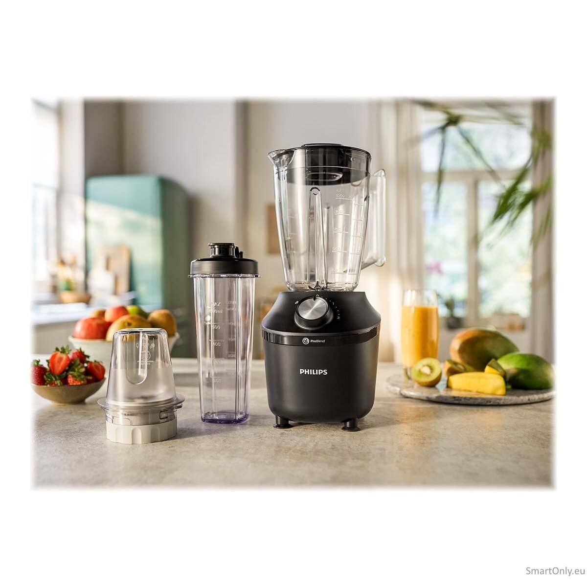 Philips Blender | HR2291/01 3000 Series | Tabletop | 600 W | Jar material Glass | Jar capacity 2 L | Ice crushing | Black 11