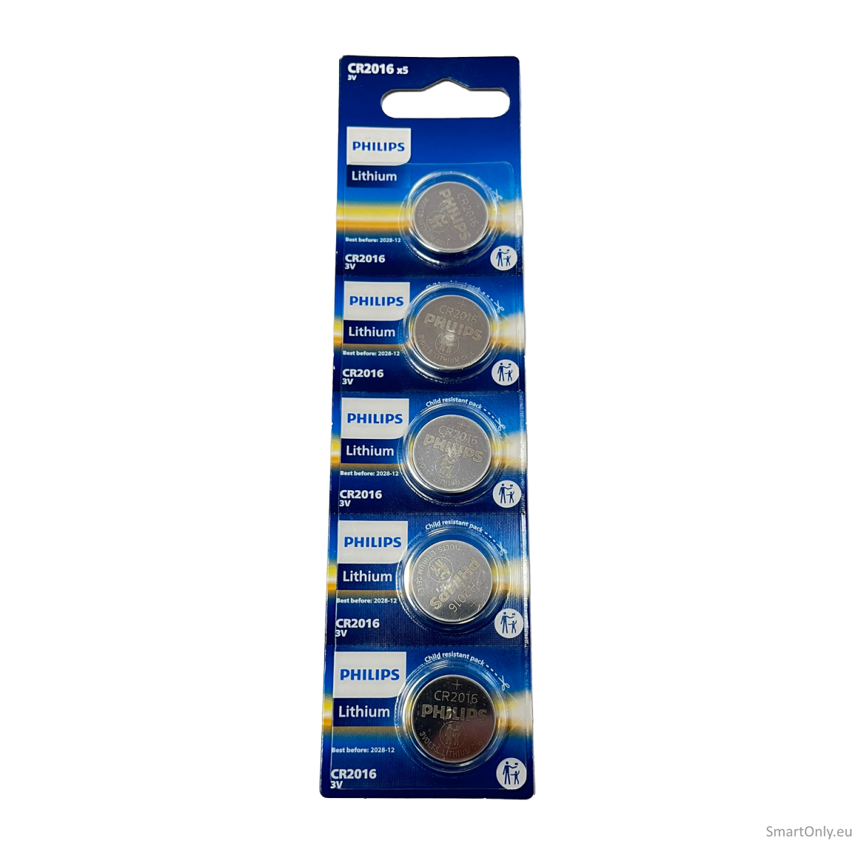 Philips CR2016 batteries 5pcs Philips CR2016 batteries 5pcs