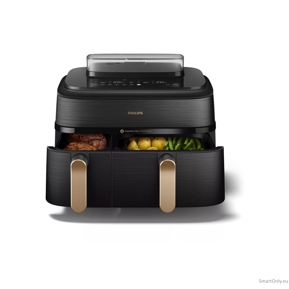 Philips Dual Steam Air Fryer | NA552/00 5000 Series | Power 2750 W | Capacity 9 L | RapidAir Plus | Black 1