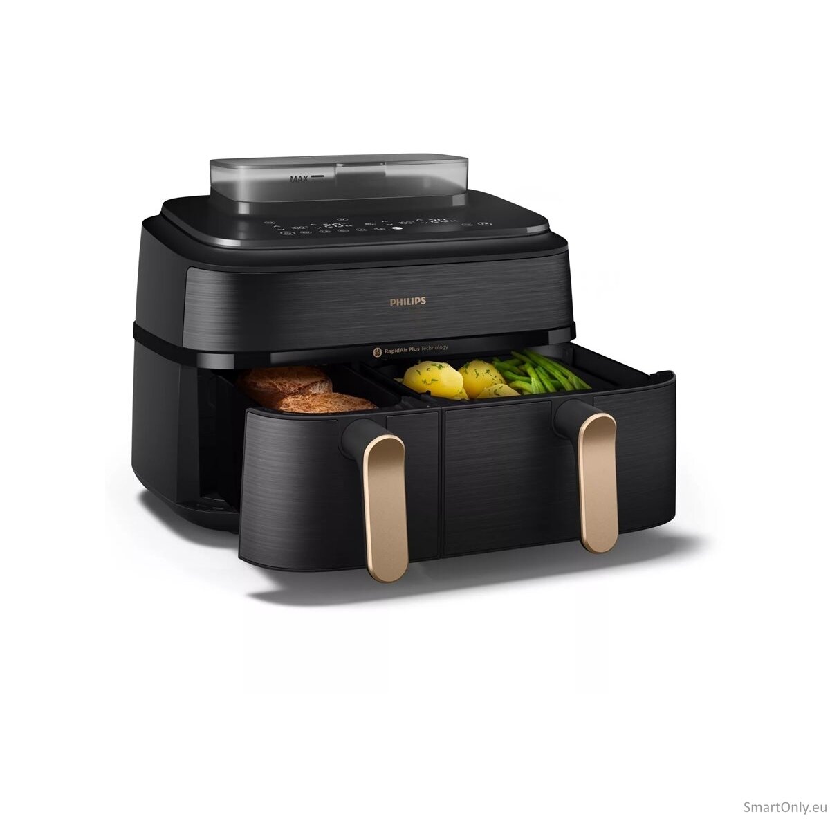 Philips Dual Steam Air Fryer | NA552/00 5000 Series | Power 2750 W | Capacity 9 L | RapidAir Plus | Black 2