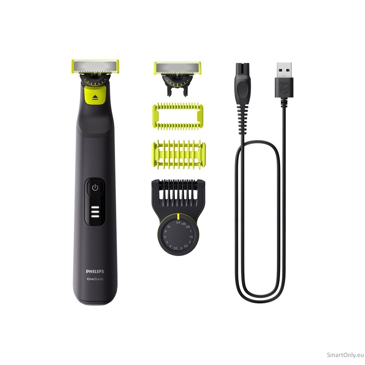Philips Face and Body Shaver | QP6542/15 OneBlade Pro 360 | Operating time (max) 90 min | Wet & Dry | Lithium Ion | Black 6
