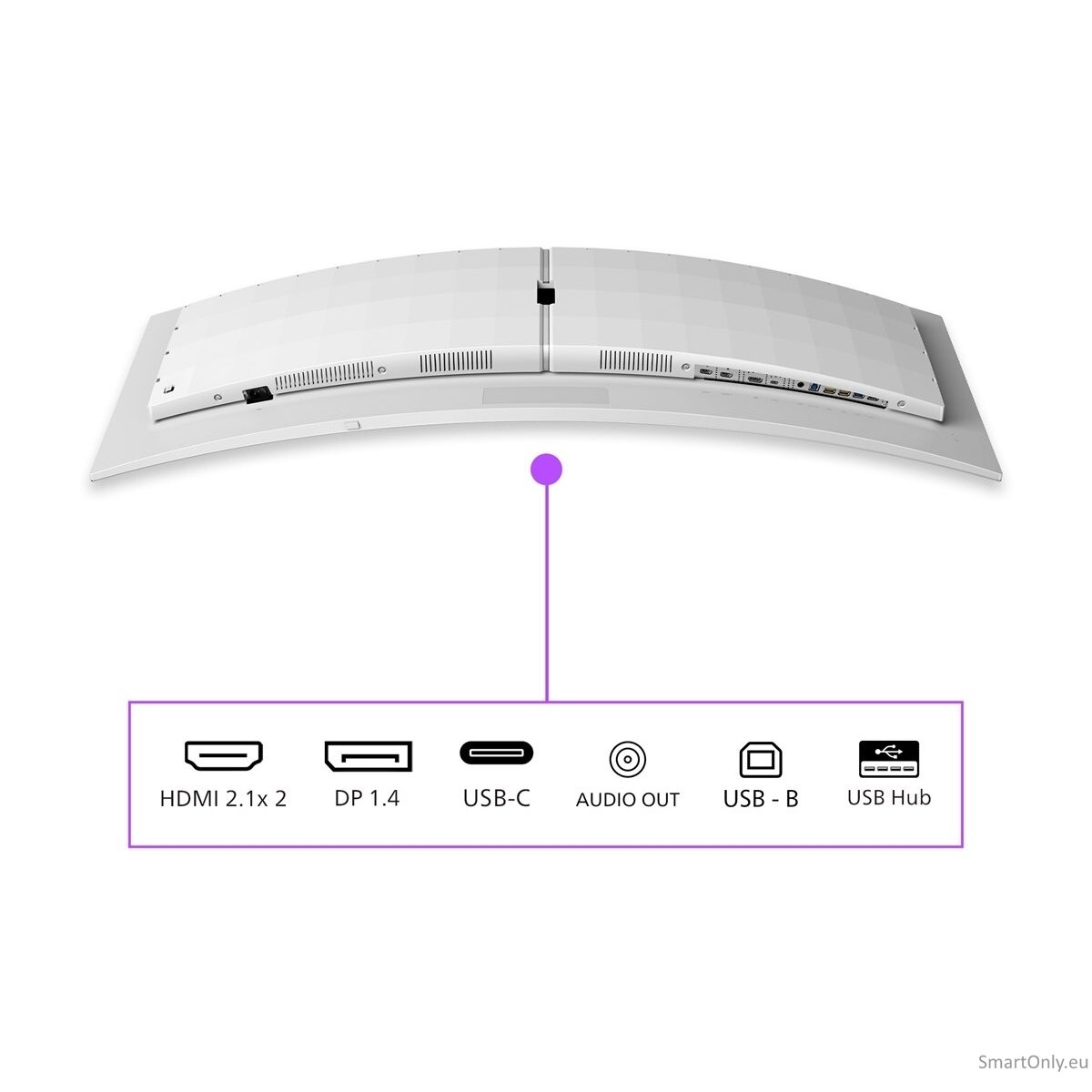 Philips | Gaming Monitor | 49M2C8900/00 | 48.9 " | 32:9 | 240 Hz | 0.03 ms | 5120 x 1440 pixels | 450 cd/m² | HDMI ports quantity 2 110