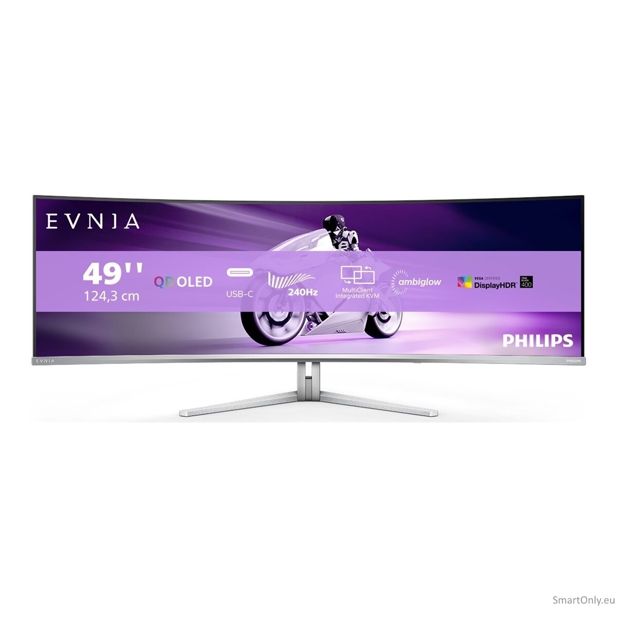 Philips | Gaming Monitor | 49M2C8900/00 | 48.9 " | 32:9 | 240 Hz | 0.03 ms | 5120 x 1440 pixels | 450 cd/m² | HDMI ports quantity 2 59 Philips | Gaming Monitor | 49M2C8900/00 | 48.9 " | 32:9 | 240 Hz | 0.03 ms | 5120 x 1440 pixels | 450 cd/m² | HDMI ports quantity 2 59