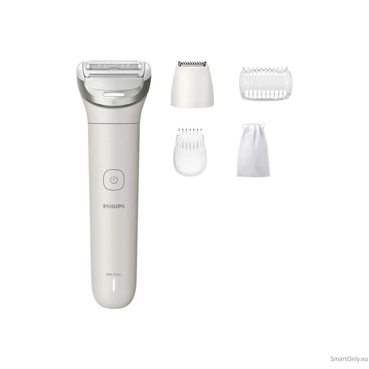 Philips Lady shaver | BRL147/00 Series 8000 | Operating time (max) 100 min | Wet & Dry | Lithium Ion | White/Grey