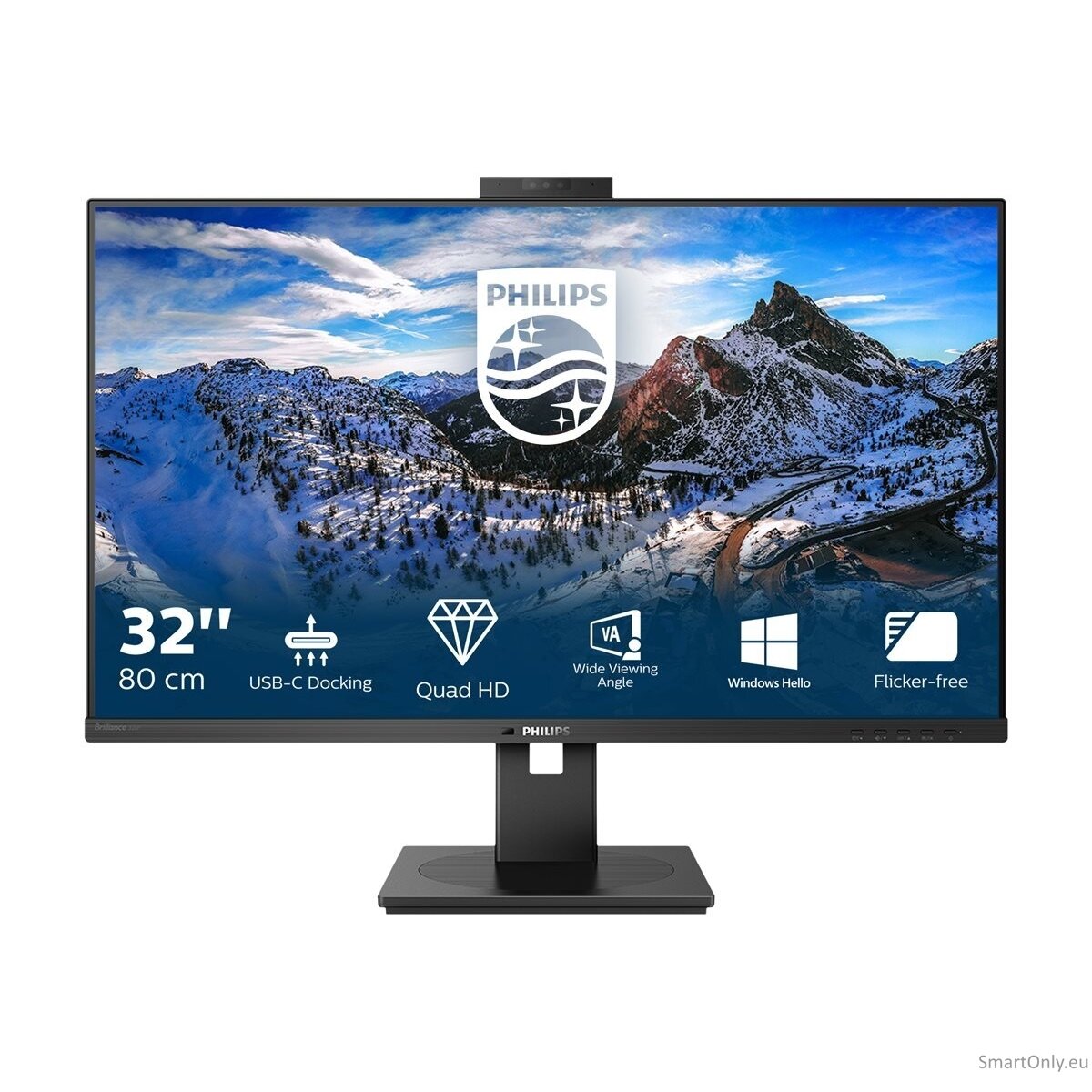 Philips | LCD monitor with USB-C Dock | 326P1H/00 | 31.5 " | IPS | QHD | 16:9 | 75 Hz | 4 ms | 2560 x 1440 pixels | 350 cd/m² | HDMI ports quantity 2 | Black 17 Philips | LCD monitor with USB-C Dock | 326P1H/00 | 31.5 " | IPS | QHD | 16:9 | 75 Hz | 4 ms | 2560 x 1440 pixels | 350 cd/m² | HDMI ports quantity 2 | Black 17