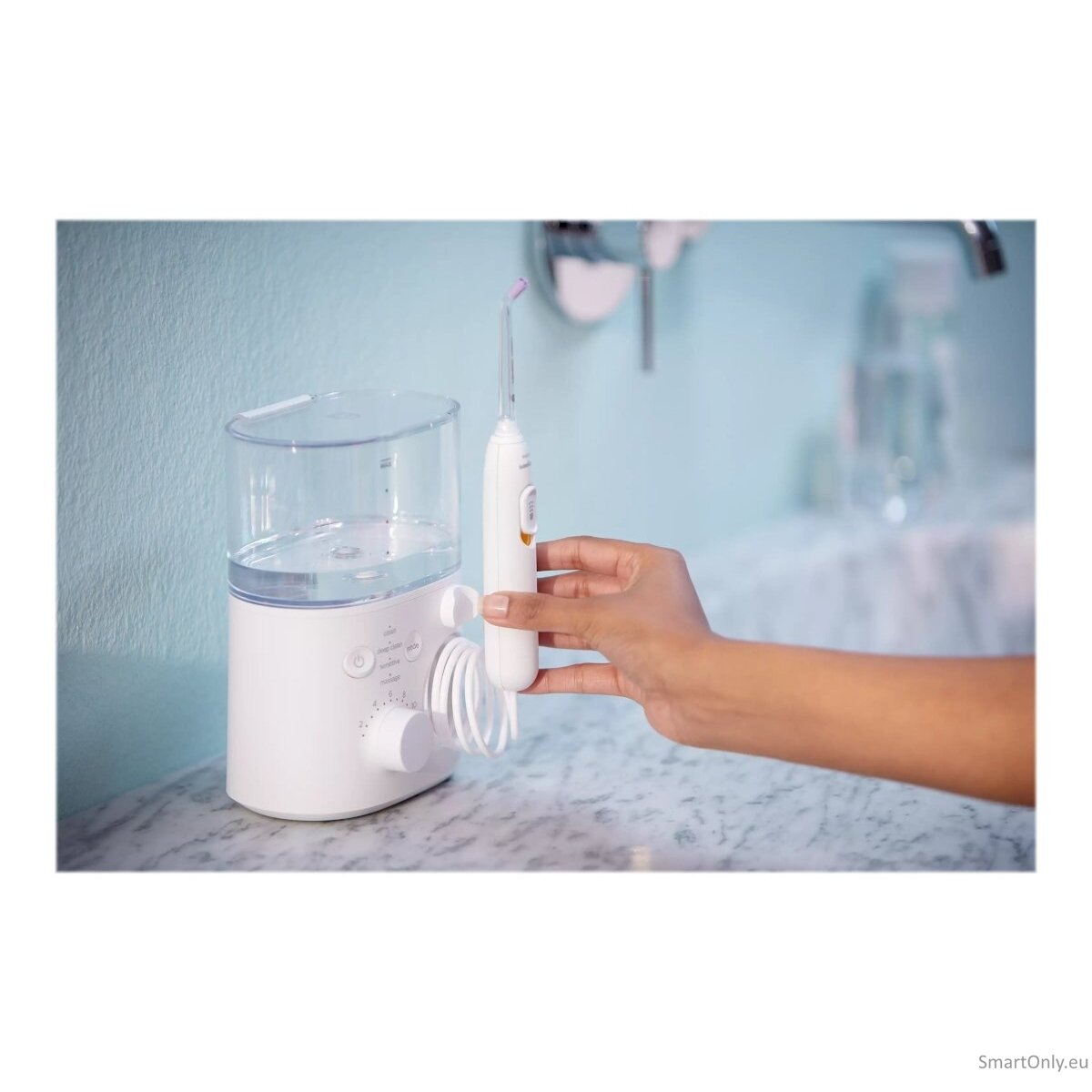 Philips Oral Irrigator HX3911/40 Sonicare Power Flosser 7000 600 ml, Number of heads 4, White 8