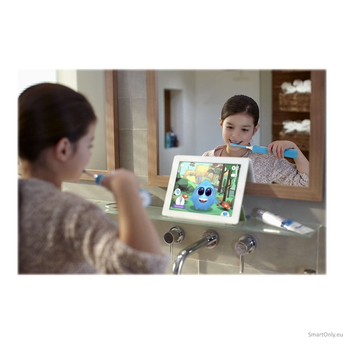 Philips Sonic Electric toothbrush  HX6322/04 For kids, Rechargeable, Sonic technology, Teeth brushing modes 2, Number of brush heads included 2, Aqua 15