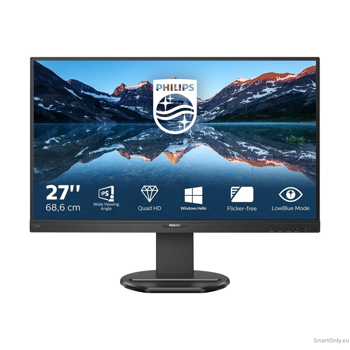 Philips | USB-C Monitor | 276B9/00 | 27 " | IPS | QHD | 16:9 | 75 Hz | 4 ms | 2560 x 1440 pixels | 350 cd/m² | HDMI ports quantity 1 | Black Philips | USB-C Monitor | 276B9/00 | 27 " | IPS | QHD | 16:9 | 75 Hz | 4 ms | 2560 x 1440 pixels | 350 cd/m² | HDMI ports quantity 1 | Black