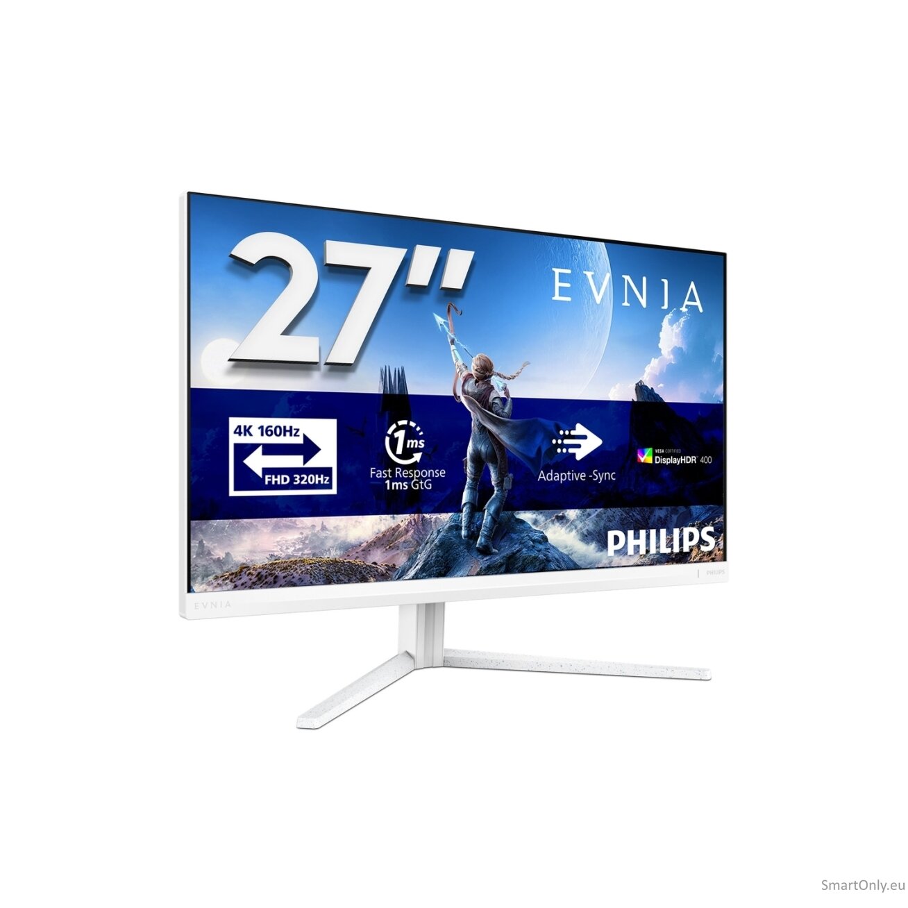 Philips 27M2N5901A/00 | 27 " | Fast IPS | UHD | 16:9 | 160 Hz | 1 ms | 3840 x 2160 pixels | 350 cd/m² | HDMI ports quantity 2 | White 32
