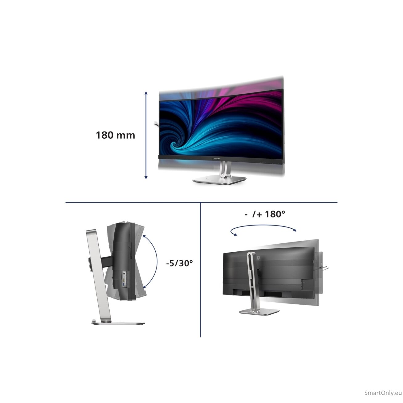 PHILIPS 34B2U5900C/00 34" DUAL Mode Curved Business monitor 21:9/5120x2160/350cdm2/2ms/DP HDMI USB-C | Philips | 34B2U5900C/00 | 34 " | VA | 21:9 | 120 Hz | 2 ms | 5120 x 2160 pixels | 450 cd/m² | HDMI ports quantity 2 3 PHILIPS 34B2U5900C/00 34" DUAL Mode Curved Business monitor 21:9/5120x2160/350cdm2/2ms/DP HDMI USB-C | Philips | 34B2U5900C/00 | 34 " | VA | 21:9 | 120 Hz | 2 ms | 5120 x 2160 pixels | 450 cd/m² | HDMI ports quantity 2 3