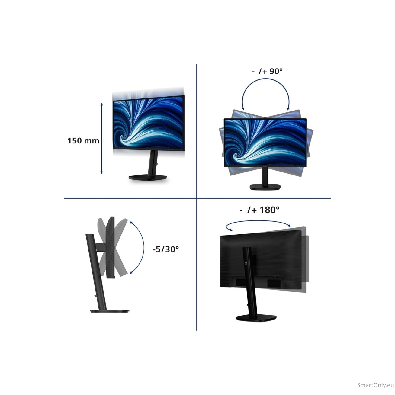 PHILIPS Business Monitor 24B2N3200A/00 IPS 24" IPS 1920x1080/16:9/4ms/350cd/m2/HDMI DisplayPort Audio Out 5 PHILIPS Business Monitor 24B2N3200A/00 IPS 24" IPS 1920x1080/16:9/4ms/350cd/m2/HDMI DisplayPort Audio Out 5