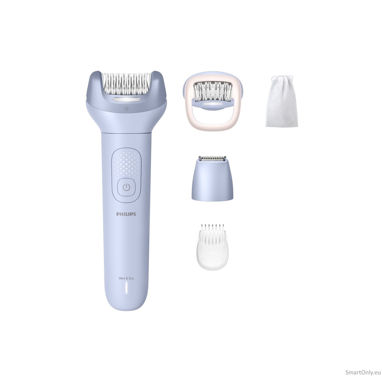 Philips Epilator | BRE711/00 Series 8000 | Operating time (max) 60 min | Number of power levels 2 | Wet & Dry | Blue Philips Epilator | BRE711/00 Series 8000 | Operating time (max) 60 min | Number of power levels 2 | Wet & Dry | Blue