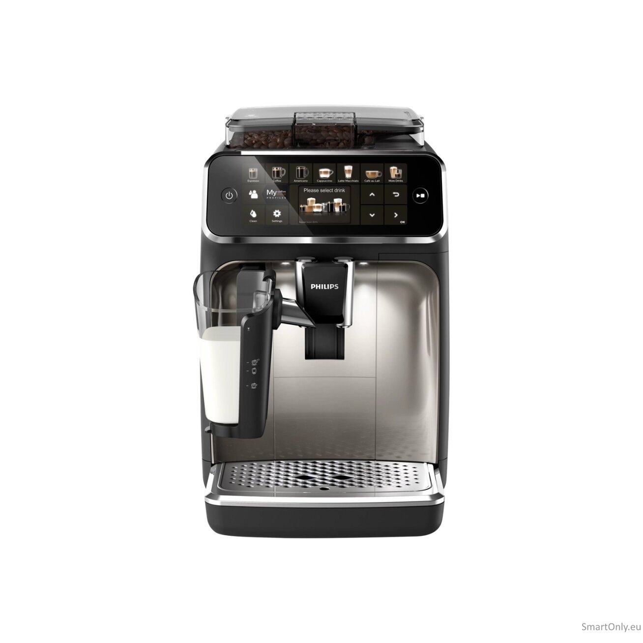 Philips | Series 5400 Coffee Maker | EP5447/90 | Pump pressure 15 bar | Built-in milk frother | Fully Automatic | 1500 W | Black 6 Philips | Series 5400 Coffee Maker | EP5447/90 | Pump pressure 15 bar | Built-in milk frother | Fully Automatic | 1500 W | Black 6