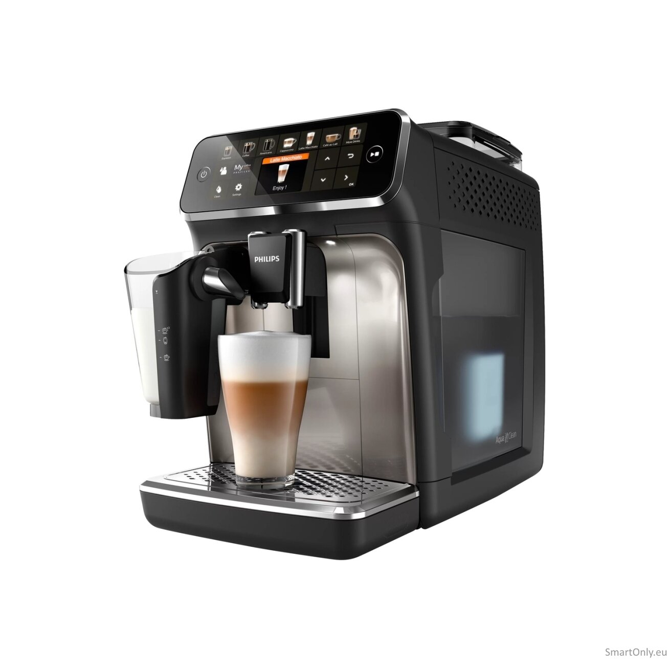 Philips | Series 5400 Coffee Maker | EP5447/90 | Pump pressure 15 bar | Built-in milk frother | Fully Automatic | 1500 W | Black 4
