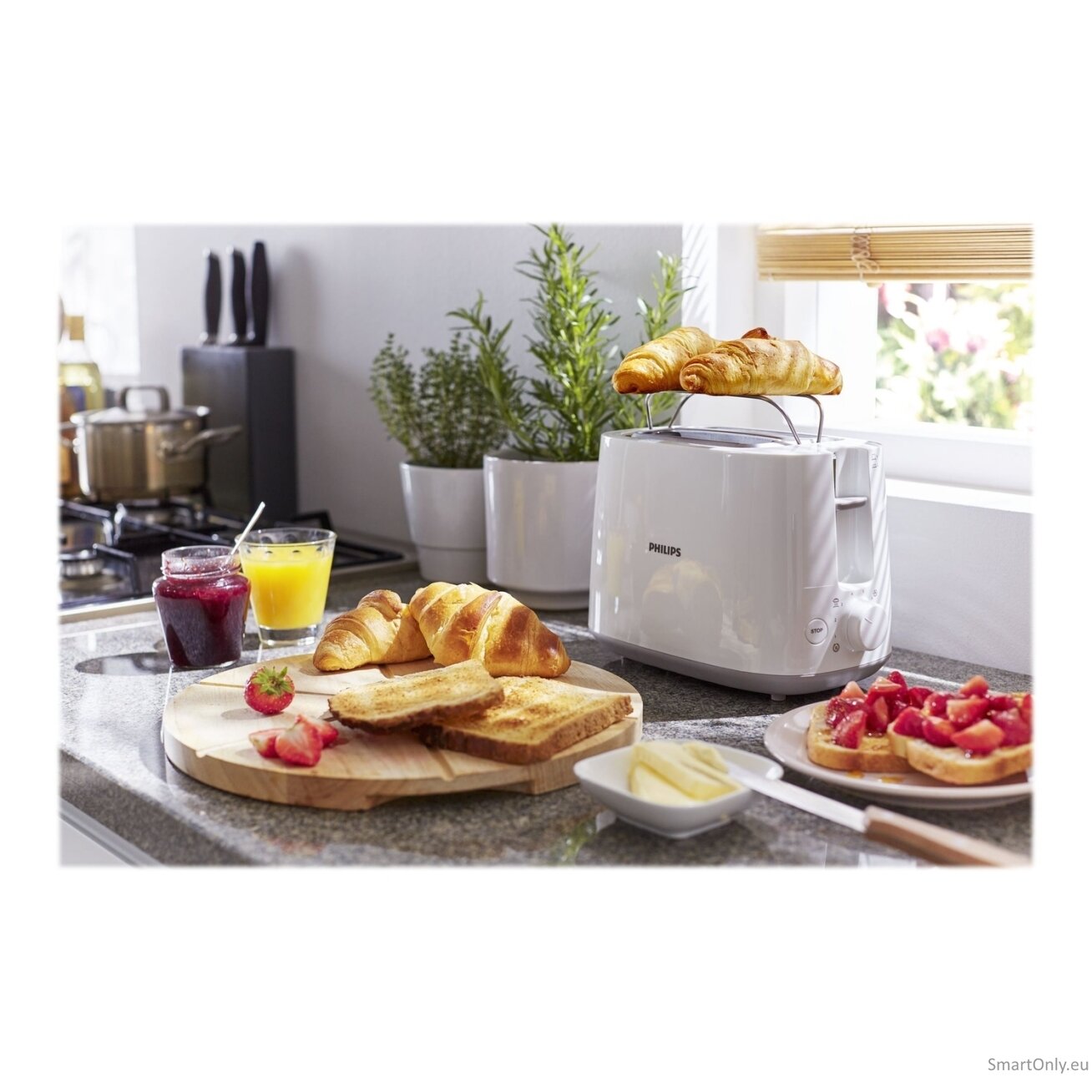 Philips | Toaster | HD2581/00 Daily Collection | Power  760-900 W | Number of slots 2 | Housing material Plastic | White 7
