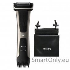 Philips Showerproof body groomer BG7025/15 Body groomer, Cordless, Number of length steps 5, Rechargeable,   Lithium-ion, Operating time 80 min, Charging time 1 h, Black/Stainless