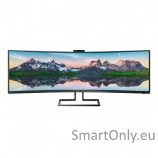 Philips SuperWide curved LCD display 499P9H/00	 48.8 ", VA, Dual QHD, 5120 x 1440 pixels, 32:9, 5 ms, 450 cd/m², Black, Headphone out
