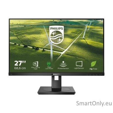 Philips | 272B1G/00 | 27 " | IPS | 16:9 | 75 Hz | 4 ms | 1920 x 1080 pixels | 250 cd/m² | HDMI ports quantity 1 | Black