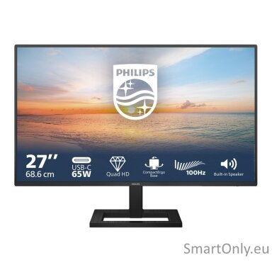 Philips | 27E1N1600AE/00 | 27 " | IPS | 16:9 | 100 Hz | 4 ms | 2560 x 1440 pixels | 350 cd/m² | HDMI ports quantity 1 | Warranty 36 month(s) Philips | 27E1N1600AE/00 | 27 " | IPS | 16:9 | 100 Hz | 4 ms | 2560 x 1440 pixels | 350 cd/m² | HDMI ports quantity 1 | Warranty 36 month(s)