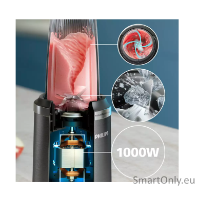Philips Blender | HR2767/00 | Tabletop | 1000 W | Jar material Plastic | Jar capacity 0.3 + 0.5 + 0.7 L | Ice crushing | Black Philips Blender | HR2767/00 | Tabletop | 1000 W | Jar material Plastic | Jar capacity 0.3 + 0.5 + 0.7 L | Ice crushing | Black