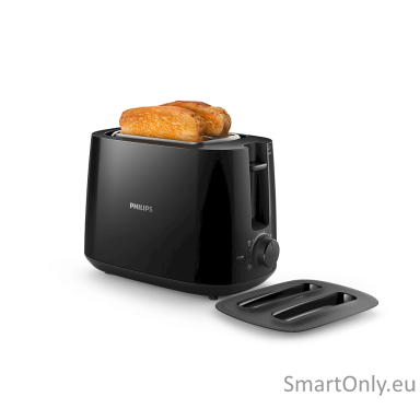 Philips Daily collection toaster HD2582/90 Power 900 W Number of slots 2 Housing material Plastic Black Philips Daily collection toaster HD2582/90 Power 900 W Number of slots 2 Housing material Plastic Black