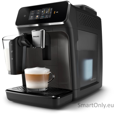 Philips | Espresso Coffee Maker | EP2334/10 | Pump pressure 15 bar | Built-in milk frother | Fully Automatic | 1500 W | Black Philips | Espresso Coffee Maker | EP2334/10 | Pump pressure 15 bar | Built-in milk frother | Fully Automatic | 1500 W | Black