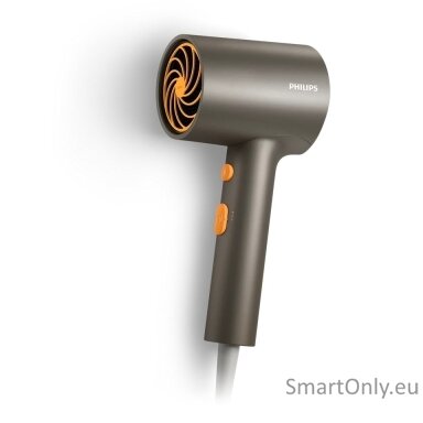 Philips Hair Dryer | BHD321/00 3000 Series | 1600 W | Number of temperature settings 2 | Ionic function | Grey/Orange