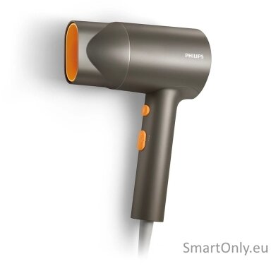Philips Hair Dryer | BHD321/00 3000 Series | 1600 W | Number of temperature settings 2 | Ionic function | Grey/Orange