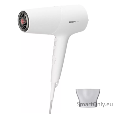 Philips Hair Dryer BHD500/00 2100 W, Number of temperature settings 3, Ionic function, White Philips Hair Dryer BHD500/00 2100 W, Number of temperature settings 3, Ionic function, White