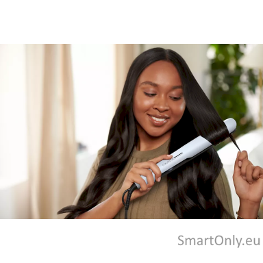 Philips Hair Straitghtener BHS520/00 Ceramic heating system, Ionic function, Display LED, Temperature (max) 230 °C, Number of heating levels 12, Pale Blue Philips Hair Straitghtener BHS520/00 Ceramic heating system, Ionic function, Display LED, Temperature (max) 230 °C, Number of heating levels 12, Pale Blue