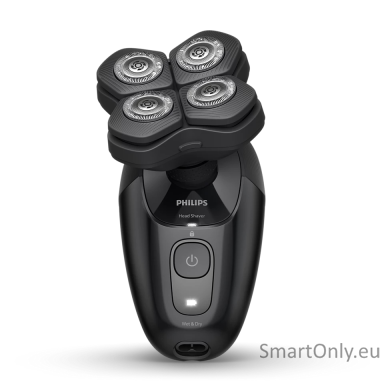 Philips Head Shaver | Pro 5000 Series HS5980/15 | Operating time (max) 60 min | Wet & Dry | Lithium | Deep Black Philips Head Shaver | Pro 5000 Series HS5980/15 | Operating time (max) 60 min | Wet & Dry | Lithium | Deep Black