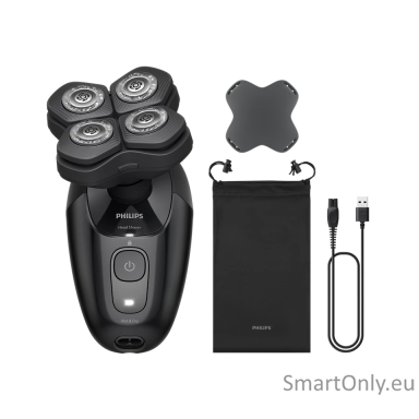Philips Head Shaver | Pro 5000 Series HS5980/15 | Operating time (max) 60 min | Wet & Dry | Lithium | Deep Black Philips Head Shaver | Pro 5000 Series HS5980/15 | Operating time (max) 60 min | Wet & Dry | Lithium | Deep Black