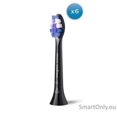 Philips HX6056/88 Sonicare Sensitive | Replacement brush heads | Heads | For adults | Number of brush heads included 6 | Black Philips HX6056/88 Sonicare Sensitive | Replacement brush heads | Heads | For adults | Number of brush heads included 6 | Black