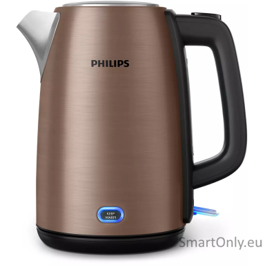 Philips | Kettle | HD9355/92 Viva Collection | Electric | 1740 W | 1.7 L | Stainless steel | 360° rotational base | Copper