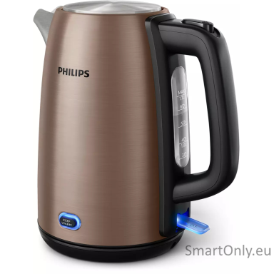 Philips | Kettle | HD9355/92 Viva Collection | Electric | 1740 W | 1.7 L | Stainless steel | 360° rotational base | Copper