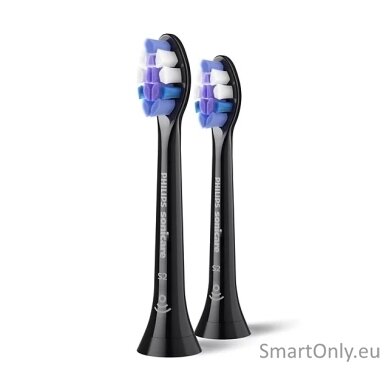 Philips Replacement brush heads | HX6052/88 Sonicare Sensitive | Heads | For adults | Number of brush heads included 2 | Black Philips Replacement brush heads | HX6052/88 Sonicare Sensitive | Heads | For adults | Number of brush heads included 2 | Black