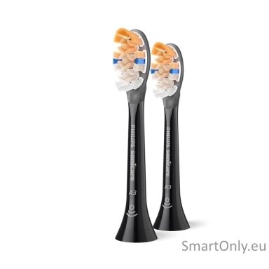 Philips Replacement brush heads | HX9092/88 Sonicare Premium All-in-One | Heads | For adults | Number of brush heads included 2 | Black