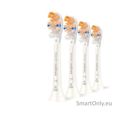 Philips Replacement brush heads | HX9094/87 Sonicare Premium All-in-One | Heads | For adults | Number of brush heads included 4 | White